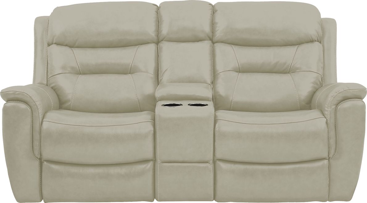 Sabella Leather Non-Power Reclining Loveseat