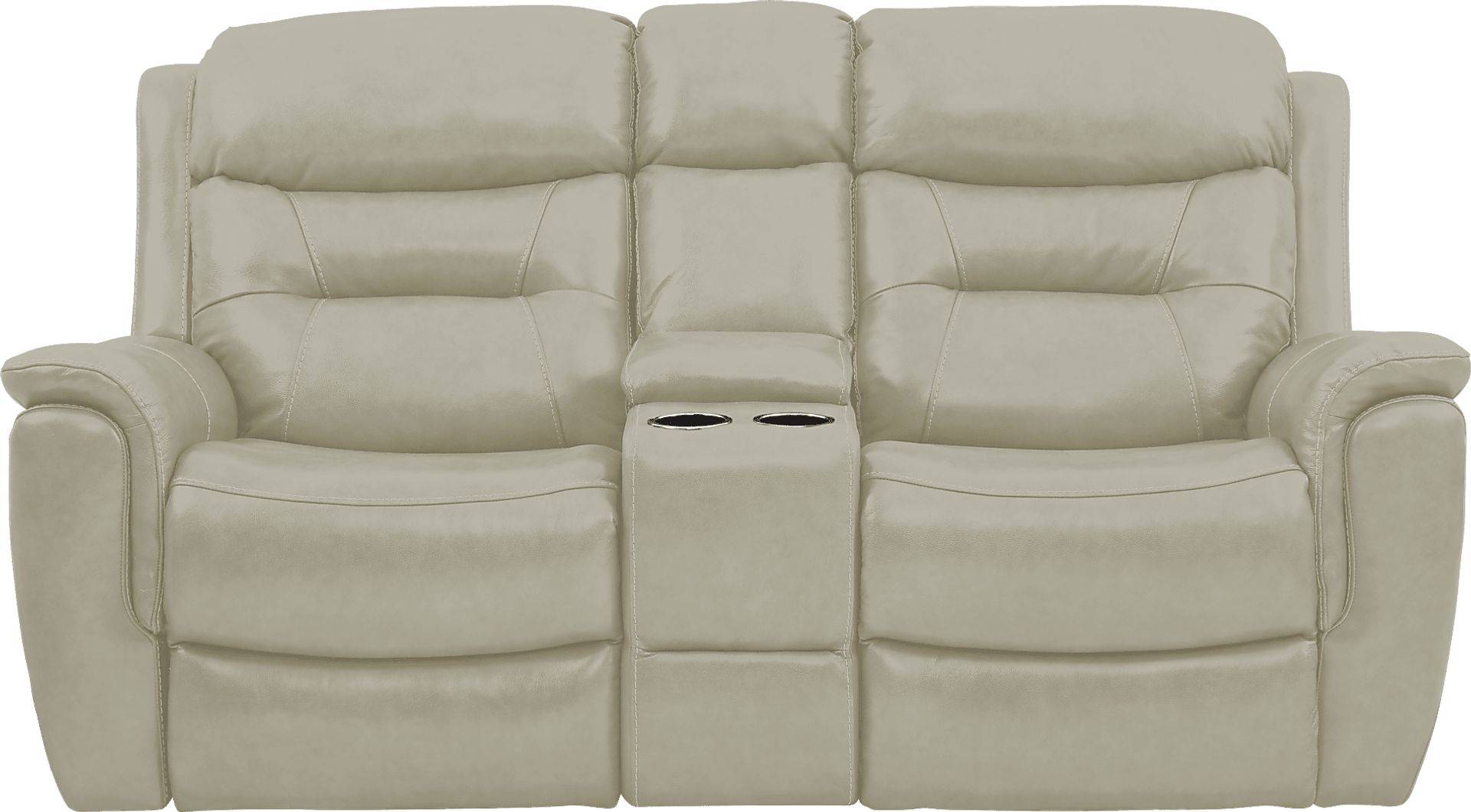Sabella Stone Leather 7 Pc Reclining Living Room - Image 4
