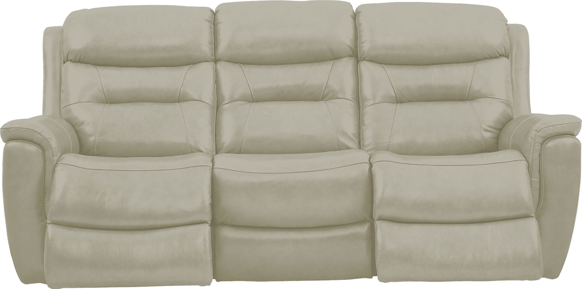 Sabella Stone Leather 3 Pc Living Room with Reclining Sofa - Image 3