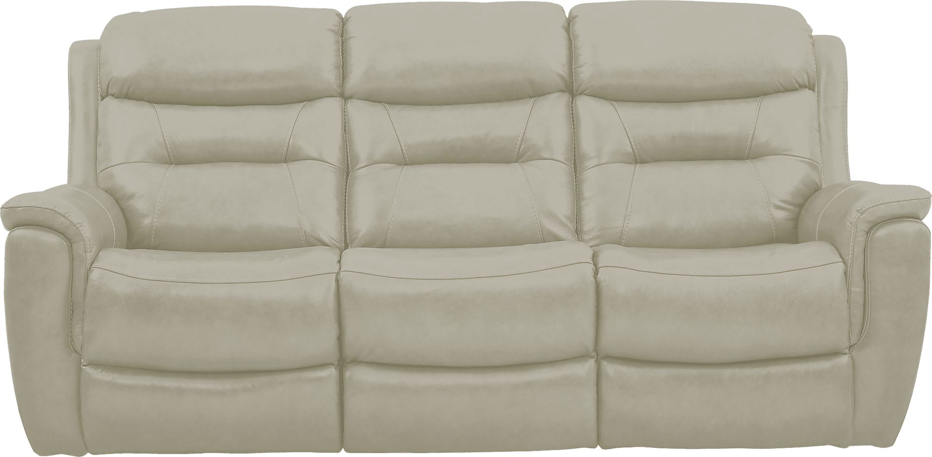 Sabella Stone Leather 3 Pc Living Room with Reclining Sofa - Image 2