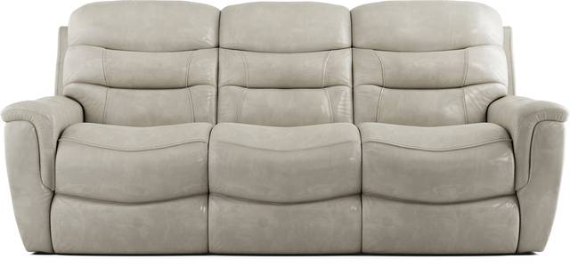 Sabella Stone Leather Reclining Sofa - Thumbnail - Image 1
