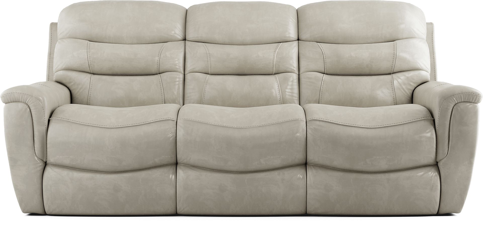 Sabella Stone Leather 2 Pc Living Room with Reclining Sofa - Image 2
