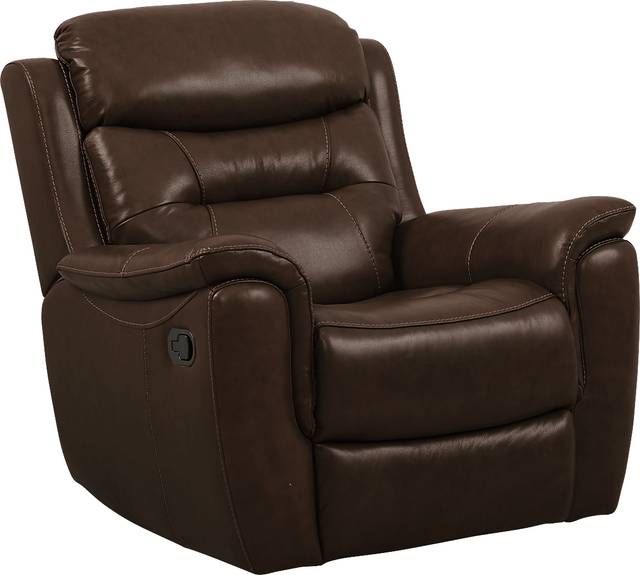 Sabella Walnut Leather 3 Pc Living Room with Reclining Sofa - Thumbnail - Image 4
