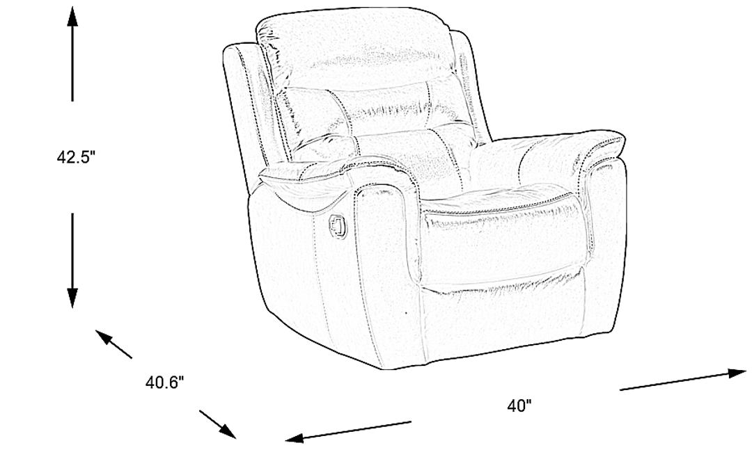 Sabella Leather Glider Recliner