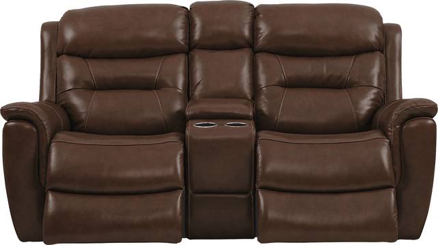 Sabella Walnut Leather 8 Pc Reclining Living Room - Thumbnail - Image 6