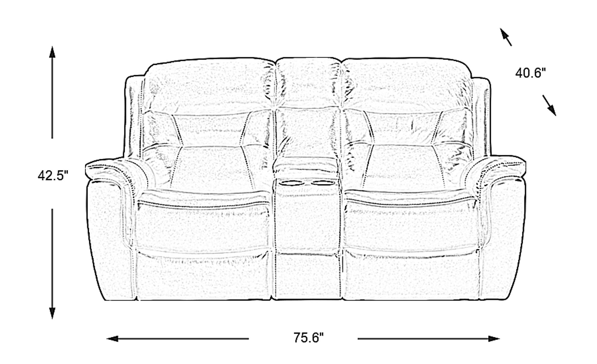 Dimension Image. Please refer to the Dimension Tab on this page for dimension details.