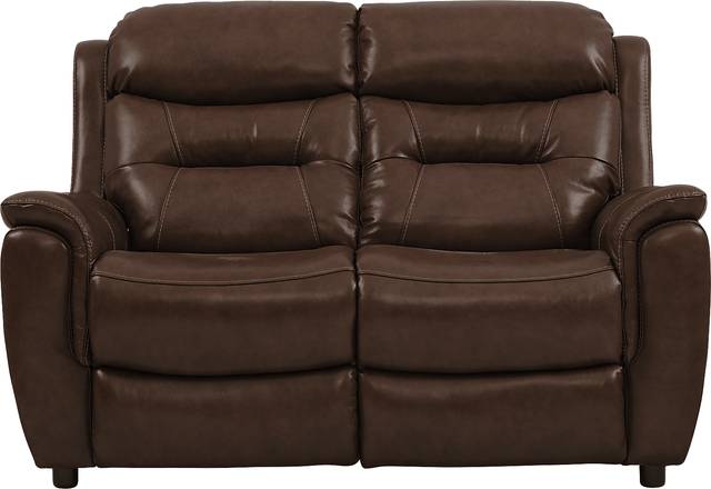 Sabella Walnut Leather 8 Pc Living Room with Reclining Sofa - Thumbnail - Image 5