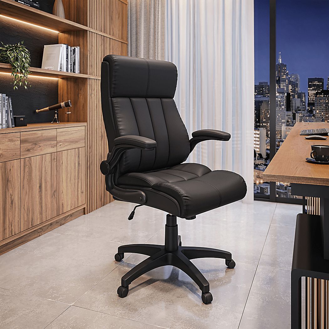 Sabici Black Office Chair - Thumbnail 2