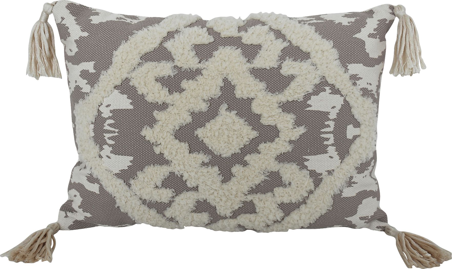 Sable Chase Gray Throw Pillow