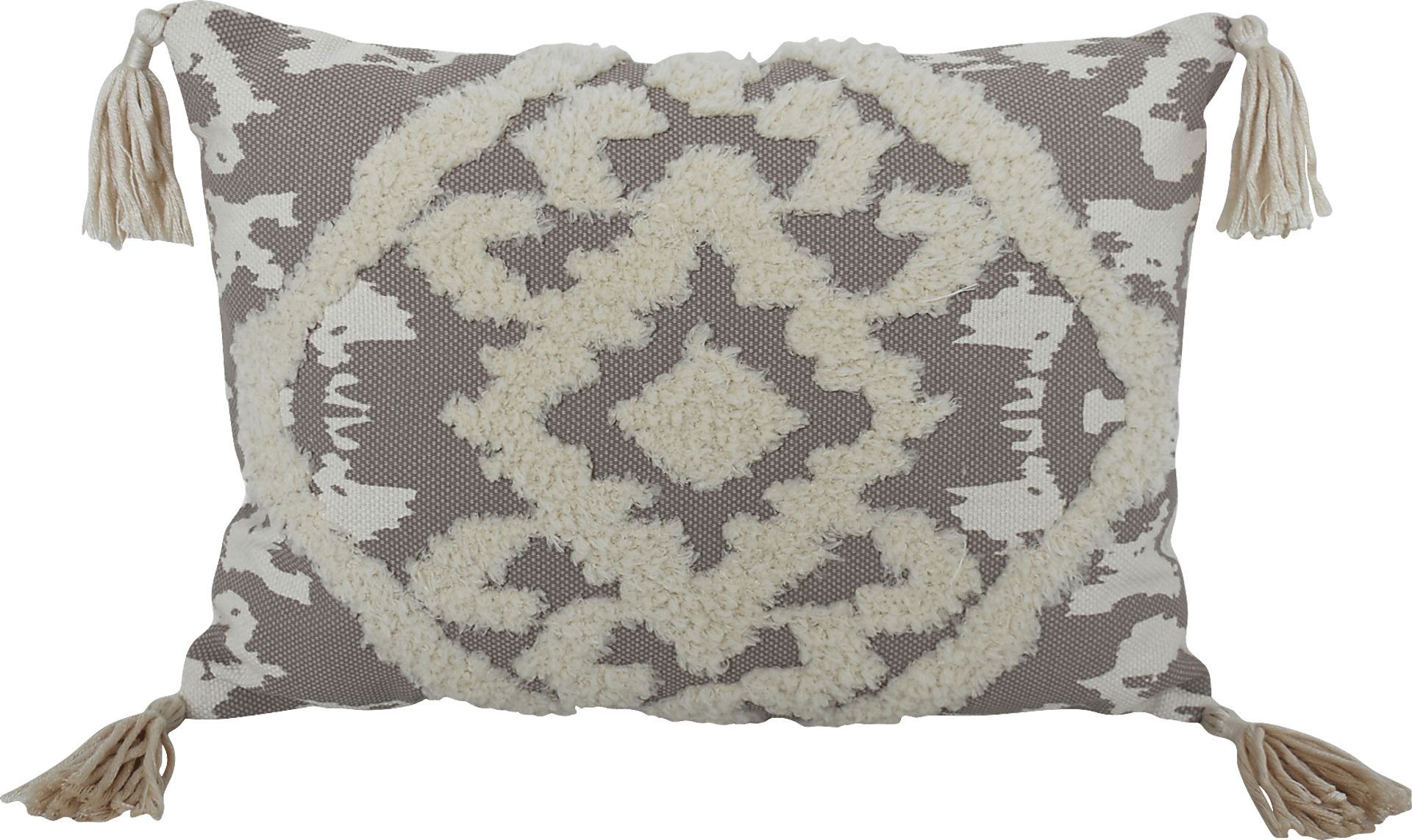 Sable Chase Gray Throw Pillow - Image 1