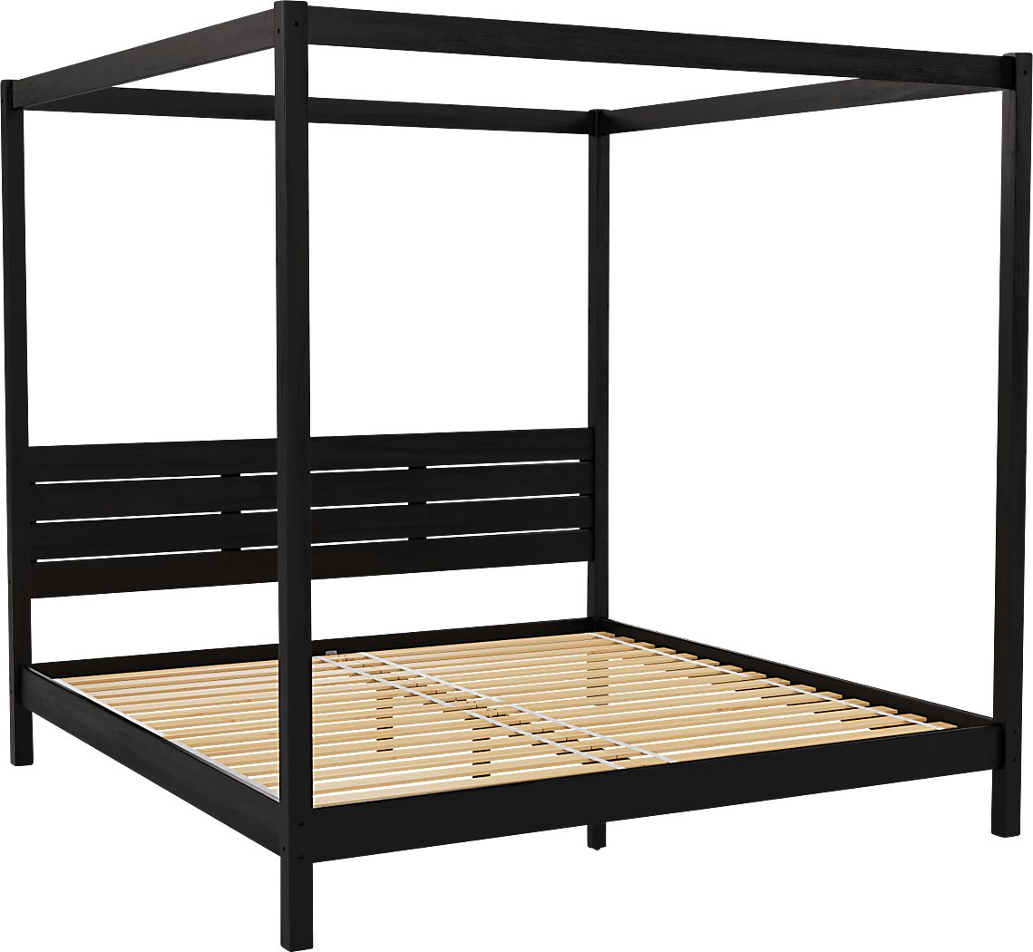 Sablegreen Black King Bed