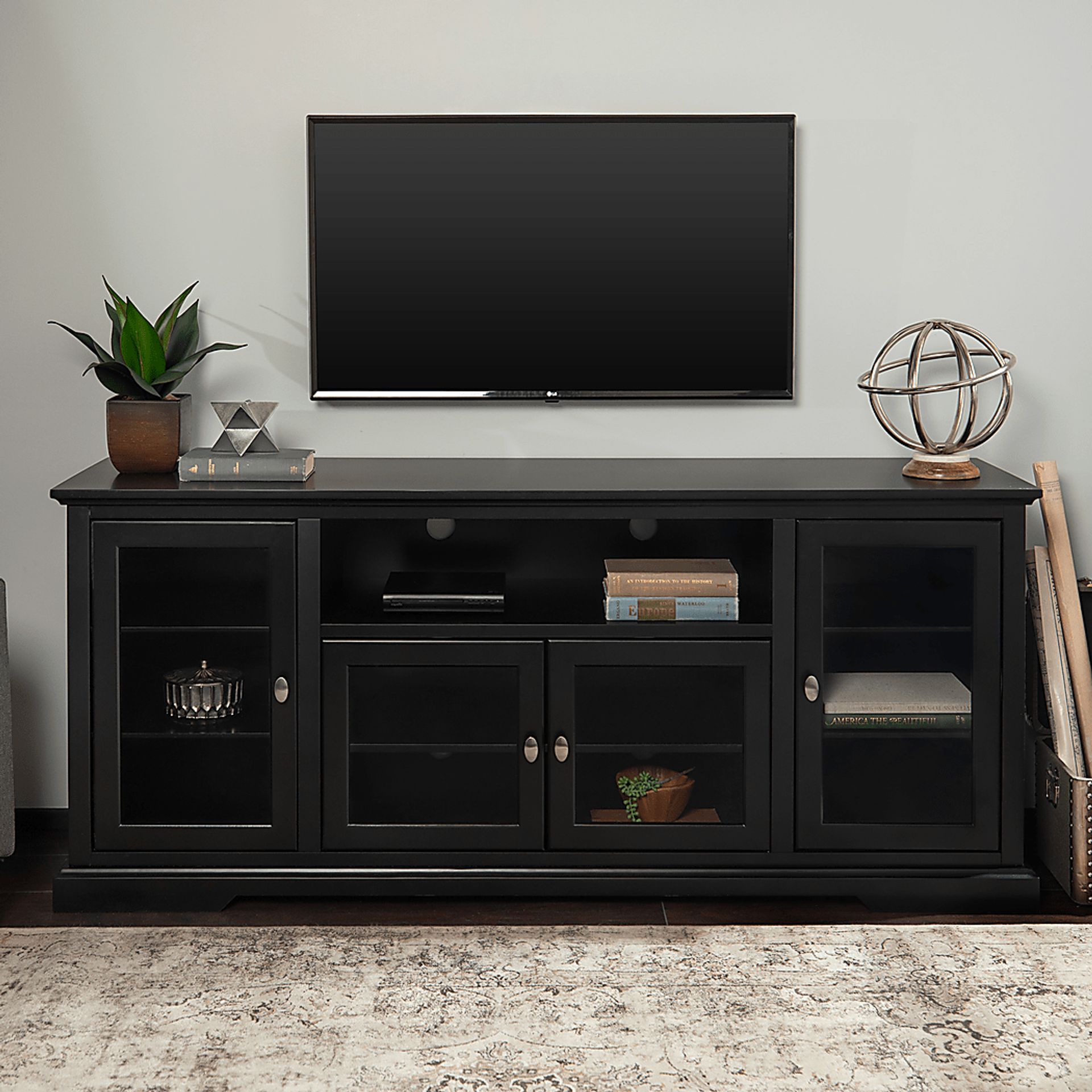 Sablewood Black 70 in. Console - Image 3