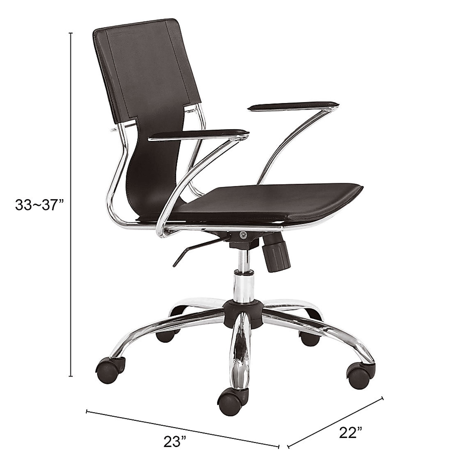 Sacher Espresso Office Chair - Image 5