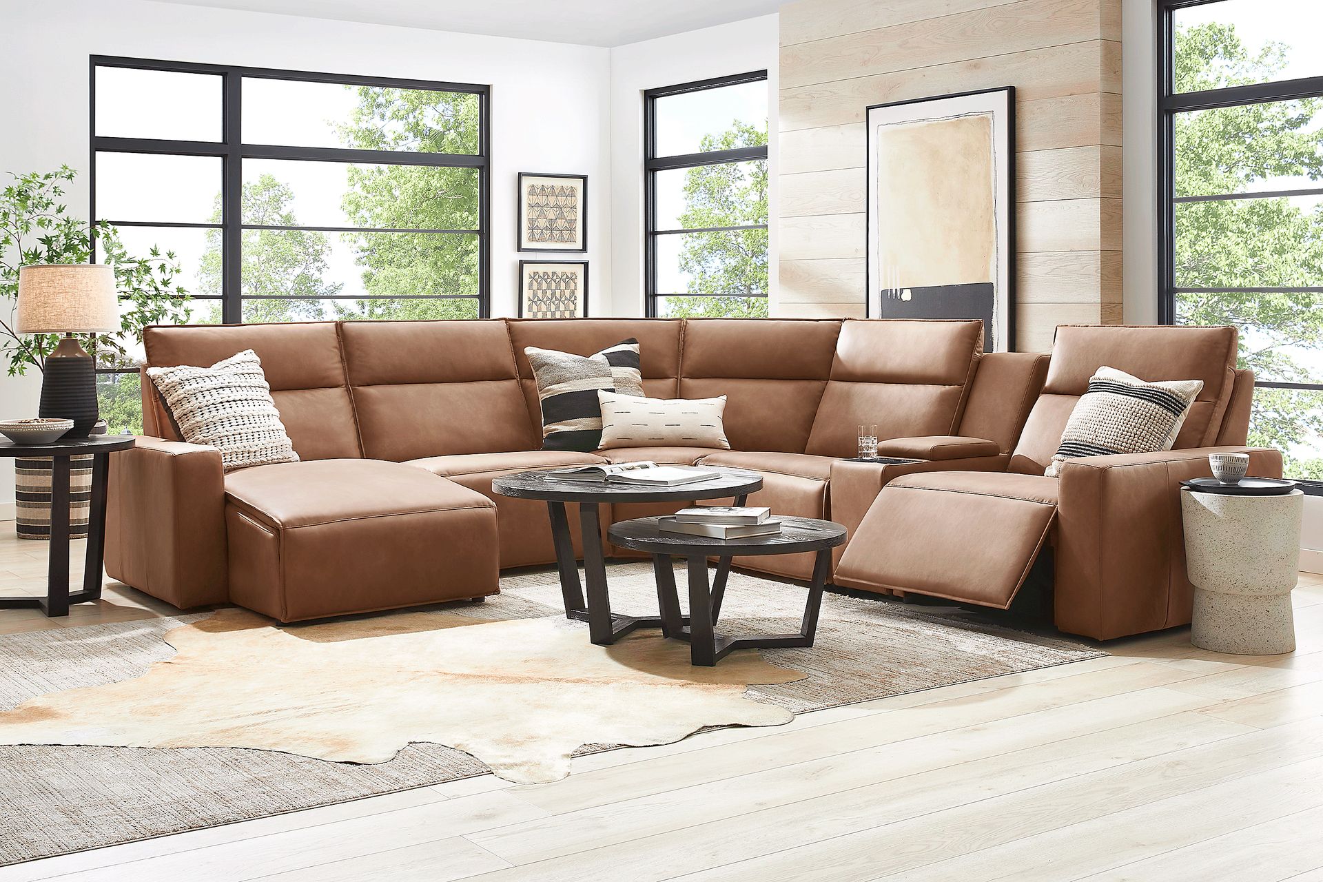 Saddle 6 Pc Dual Power Reclining ModularTwo - Image 2