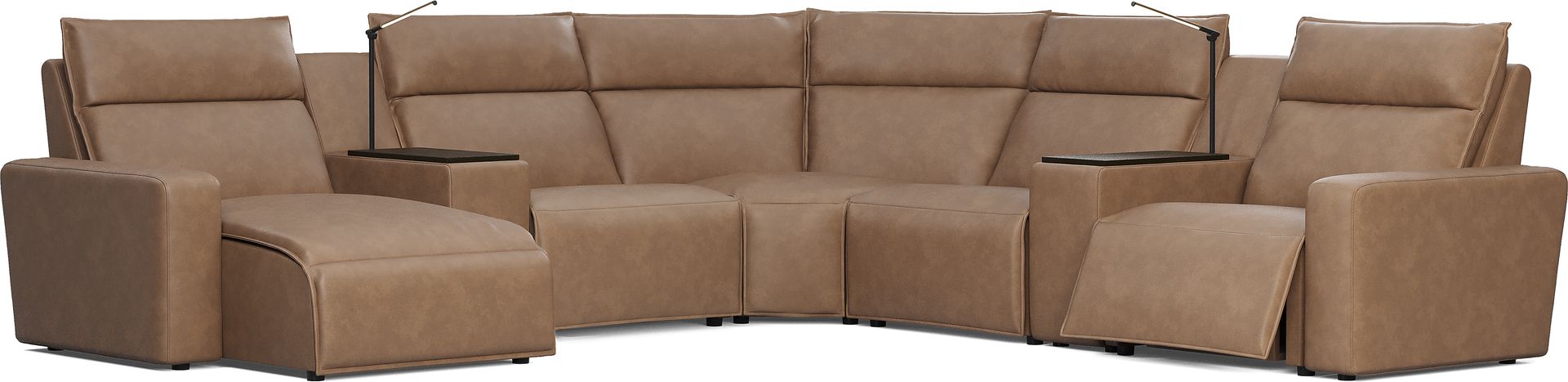 Saddle 7 Pc Dual Power Reclining ModularTwo - Image 2