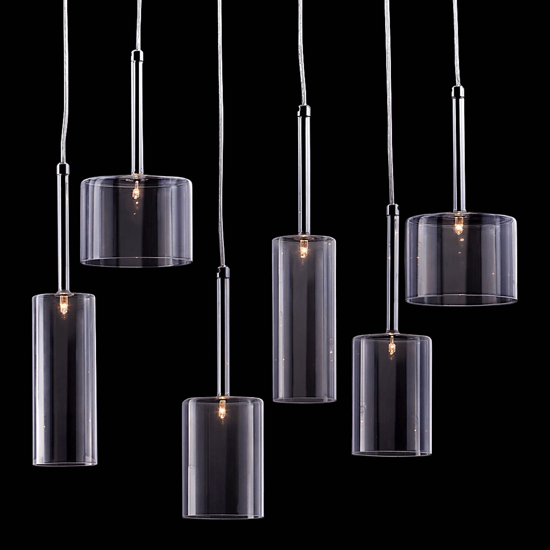 Saddleback Circle Clear Chandelier - Image 2