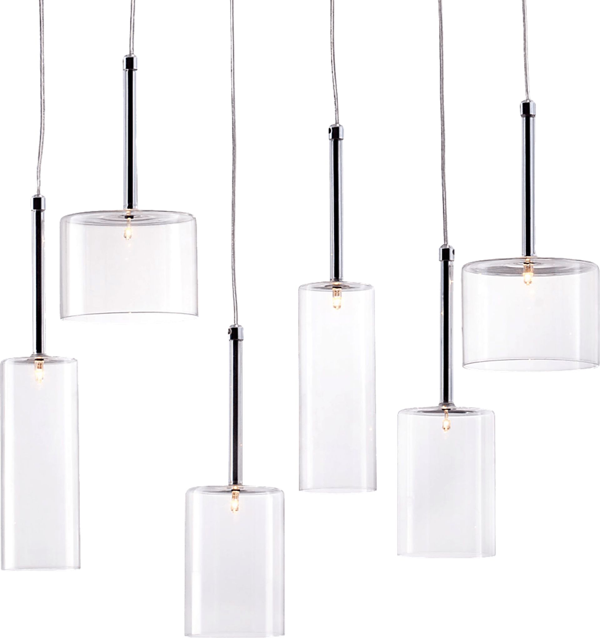 Saddleback Circle Clear Chandelier - Image 1