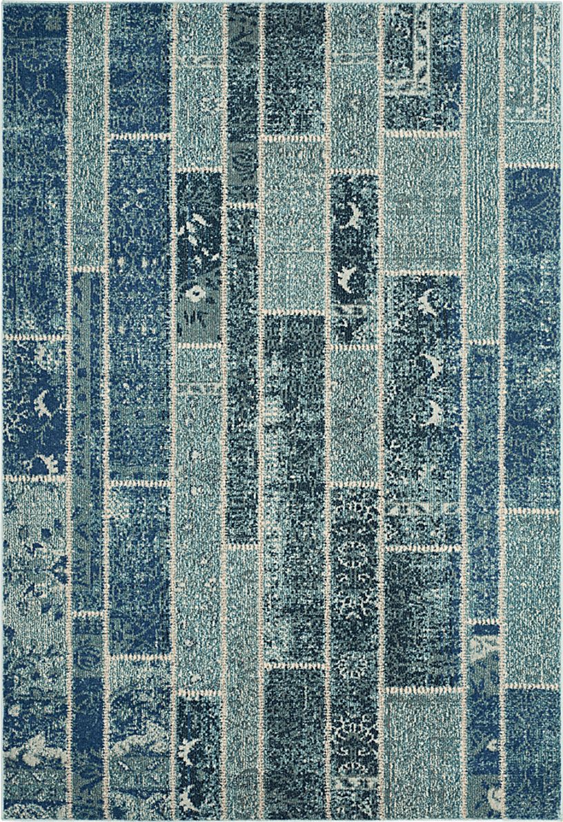 Sadia Blue 5'1 x 7'7 Rug