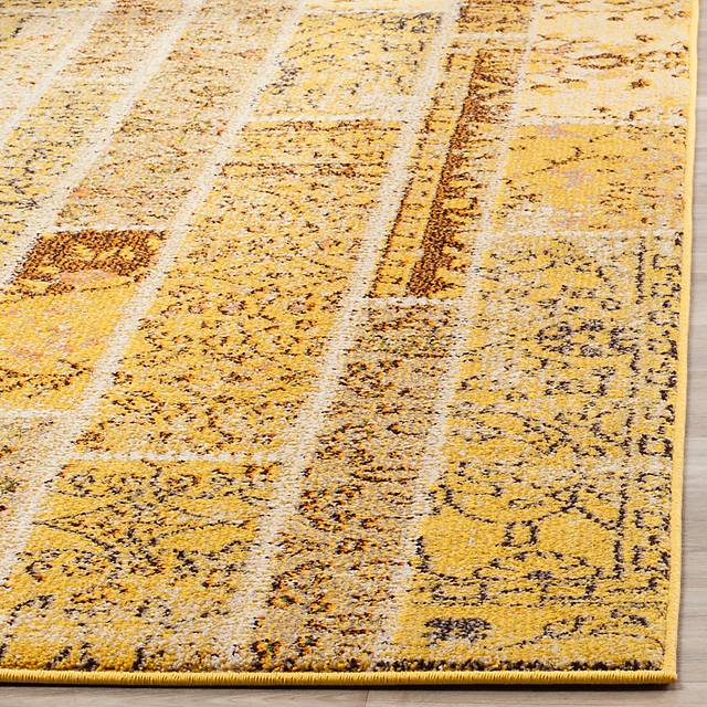Sadia Yellow 5'1 x 7'7 Rug - Thumbnail - Image 2