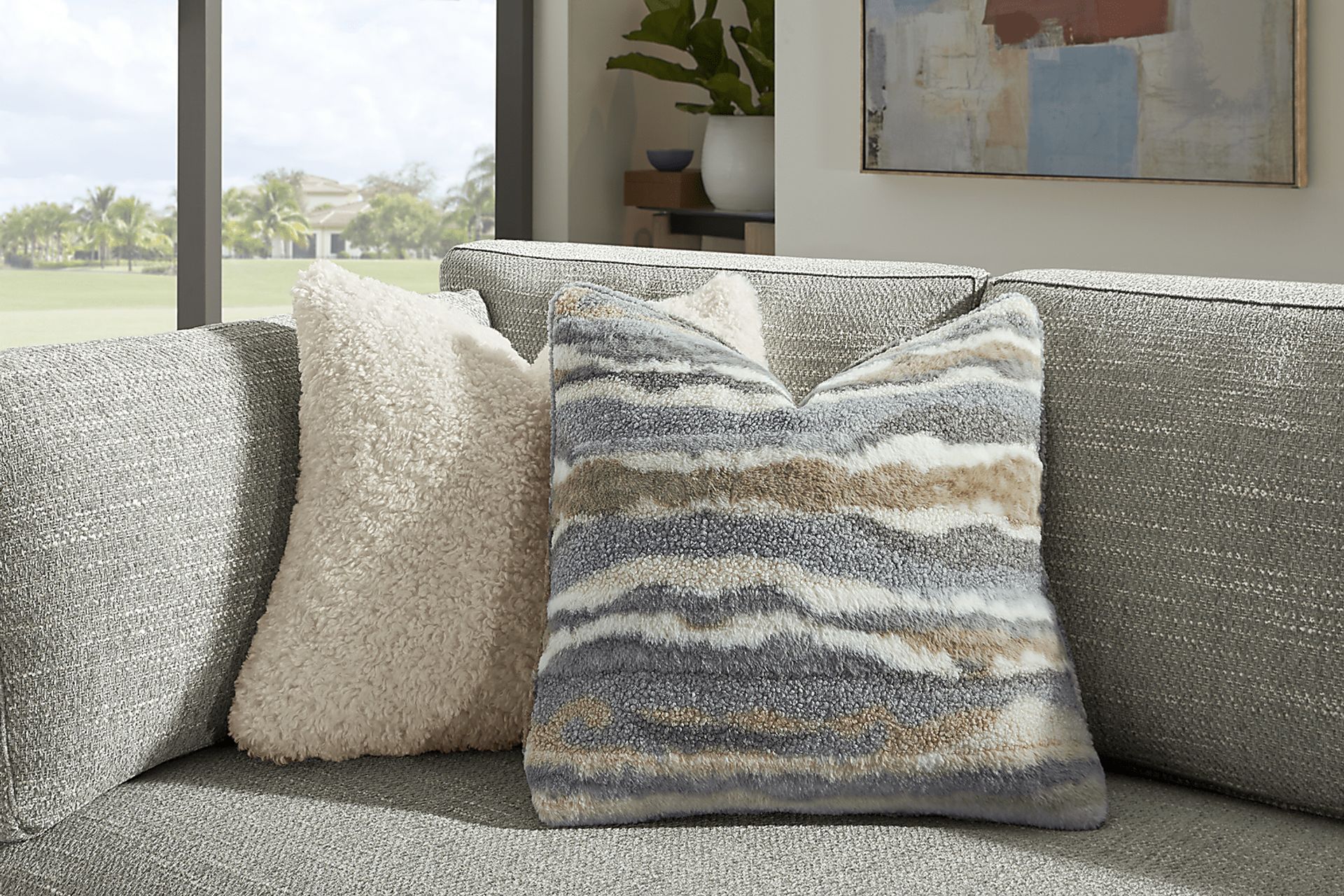 Sadie Falls Dove Gray 2 Pc Sectional - Image 6