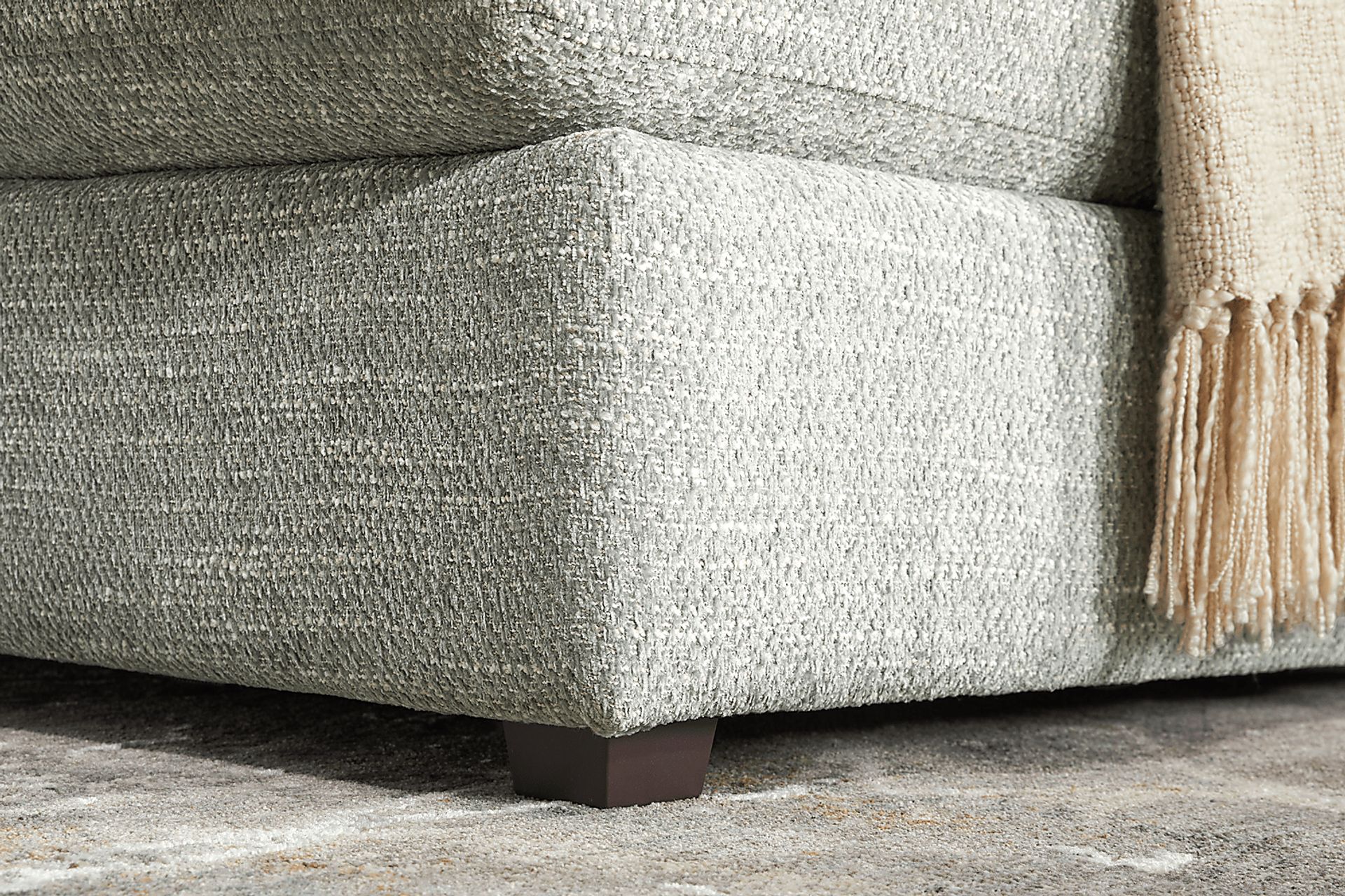 Sadie Falls Dove Gray Storage Ottoman - Image 4