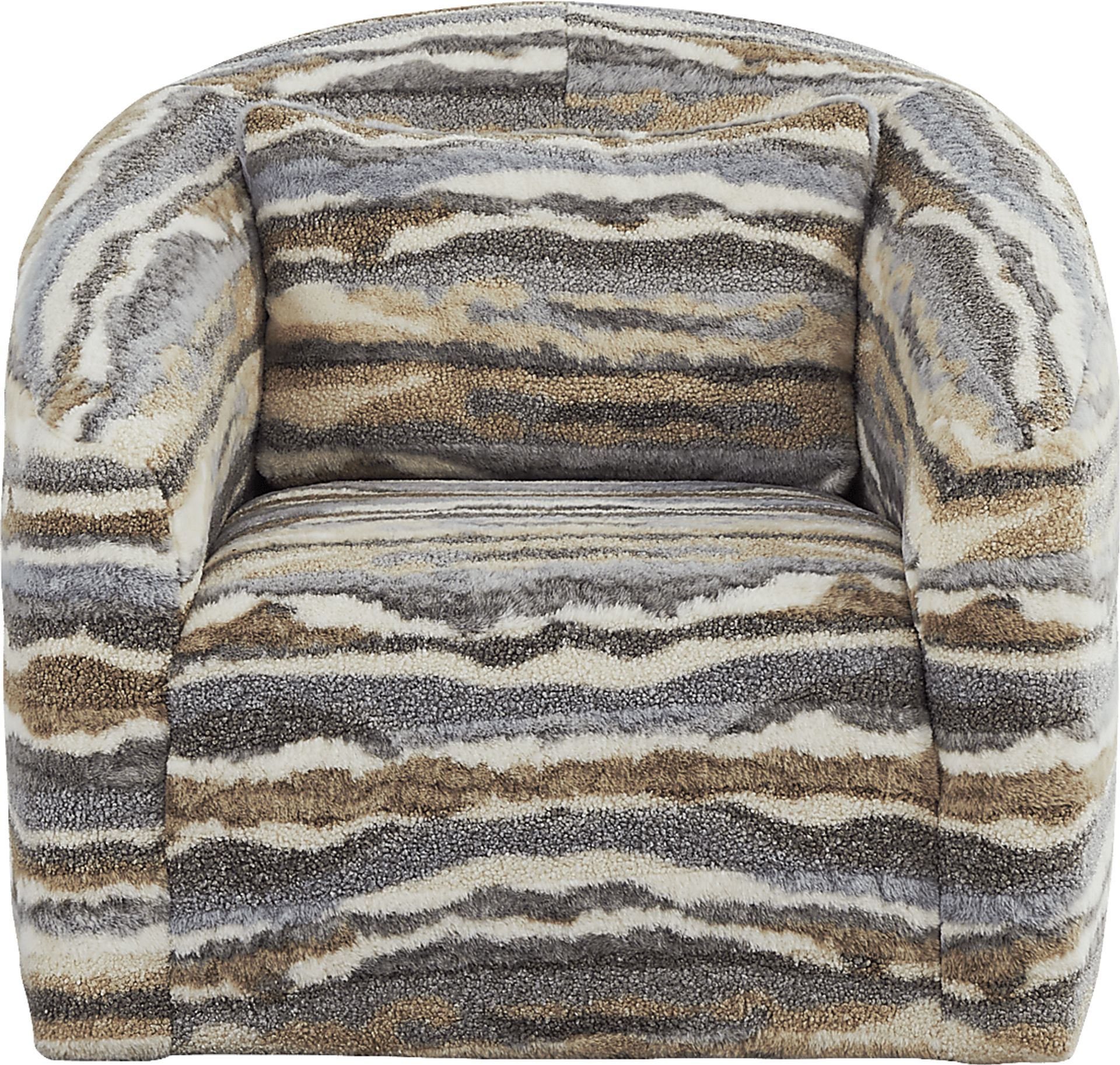 Sadie Falls Gray Swivel Chair - Image 2
