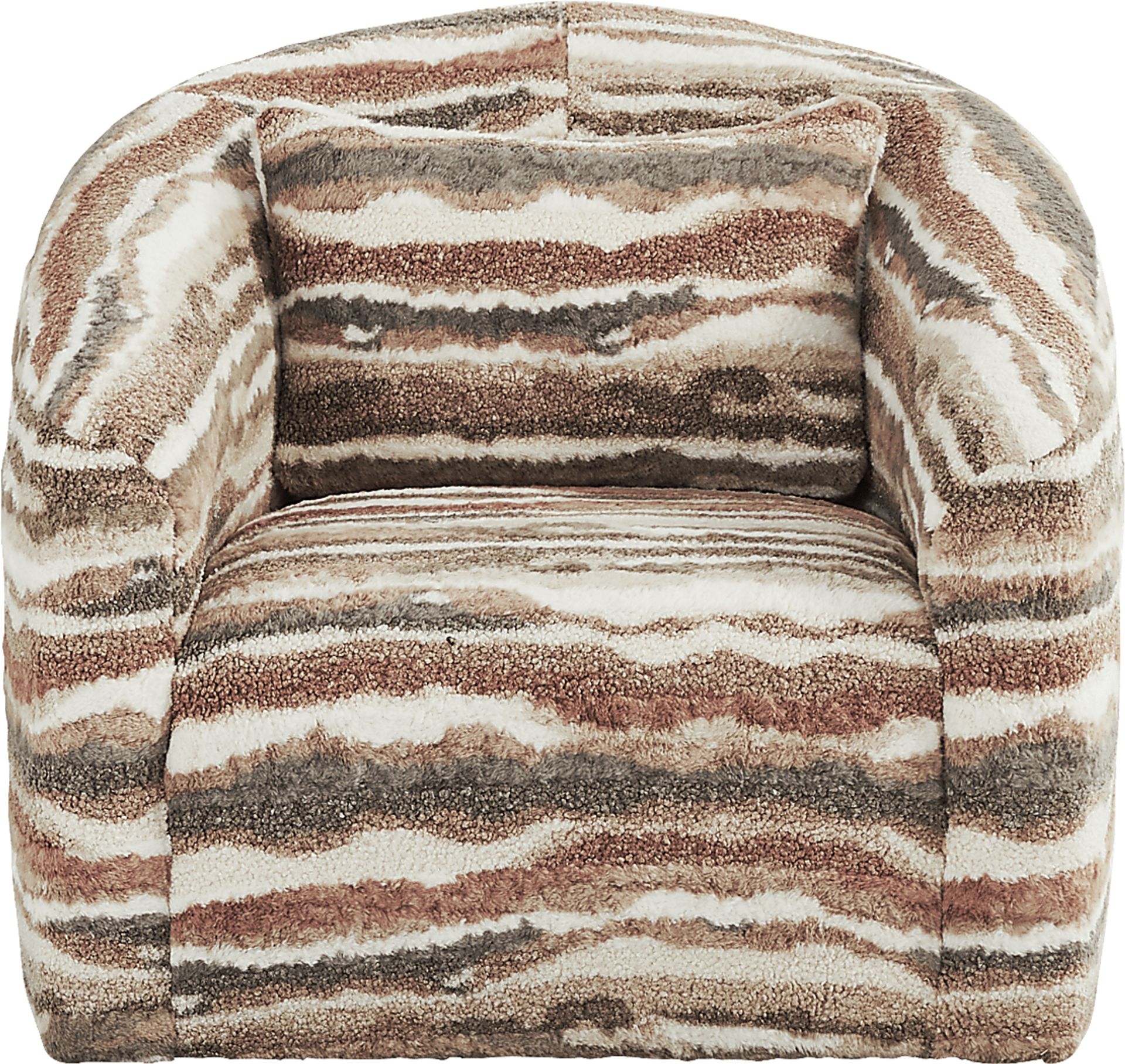 Sadie Falls Mauve Swivel Chair - Image 2