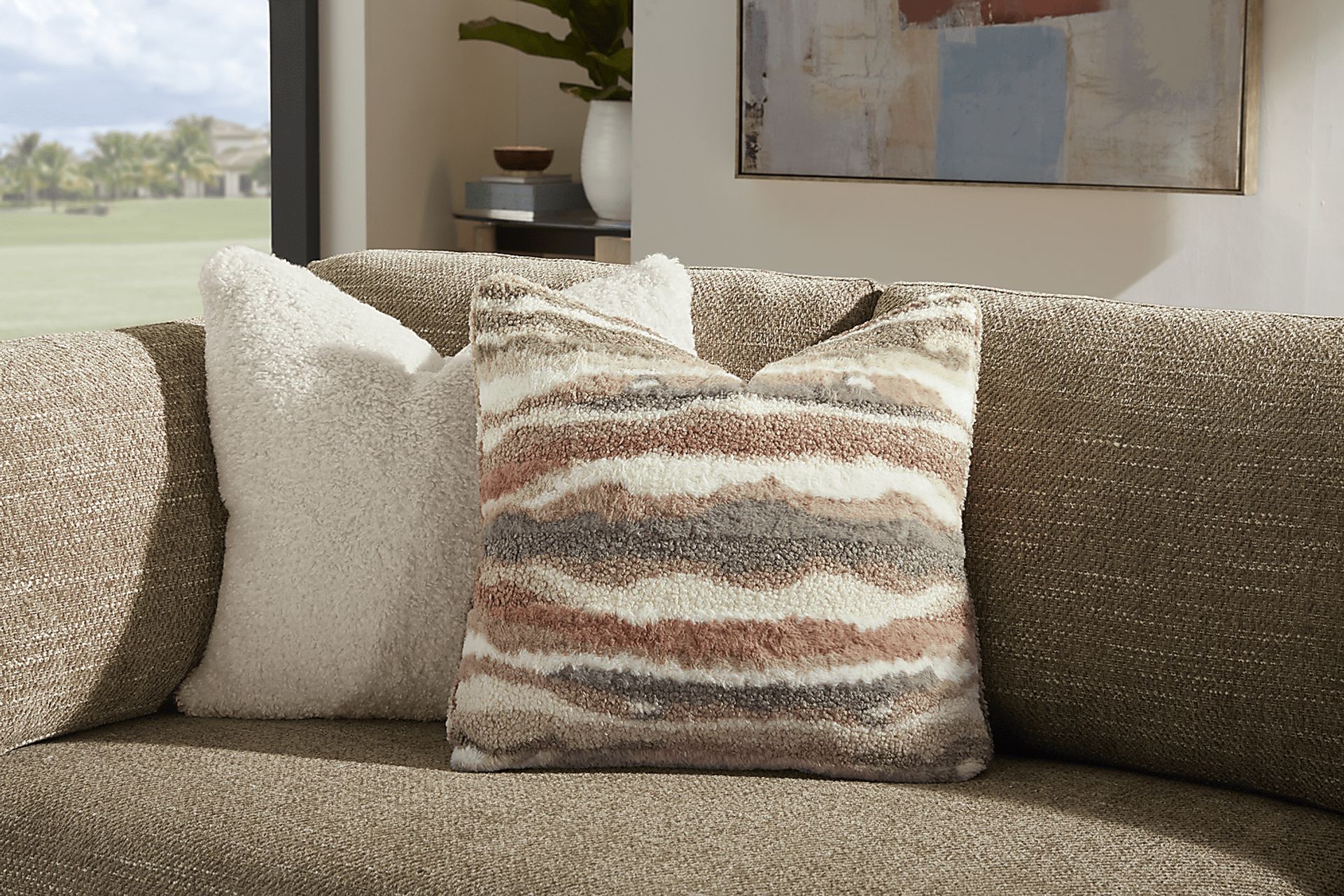 Sadie Falls Mink 2 Pc Sectional - Image 4