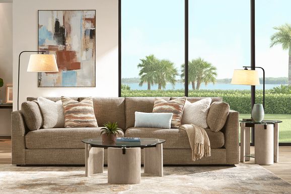 Sadie Falls Mink 2 Pc Sectional