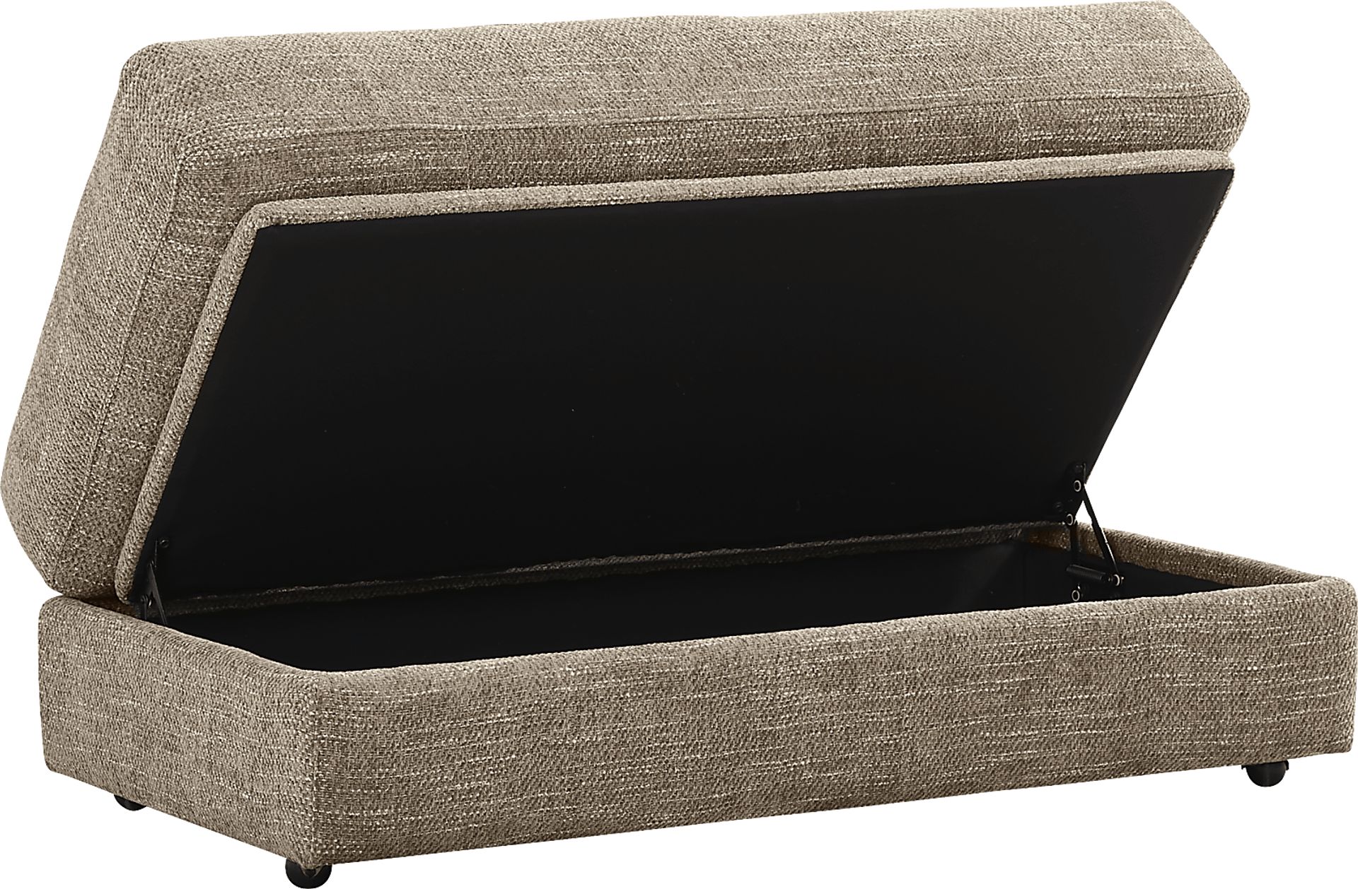 Sadie Falls Mink Storage Ottoman - Image 2