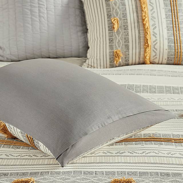Saedi Gray Full/Queen 3 pc Comforter Set - Thumbnail - Image 9