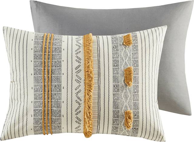Saedi Gray Full/Queen 3 pc Comforter Set - Thumbnail - Image 10