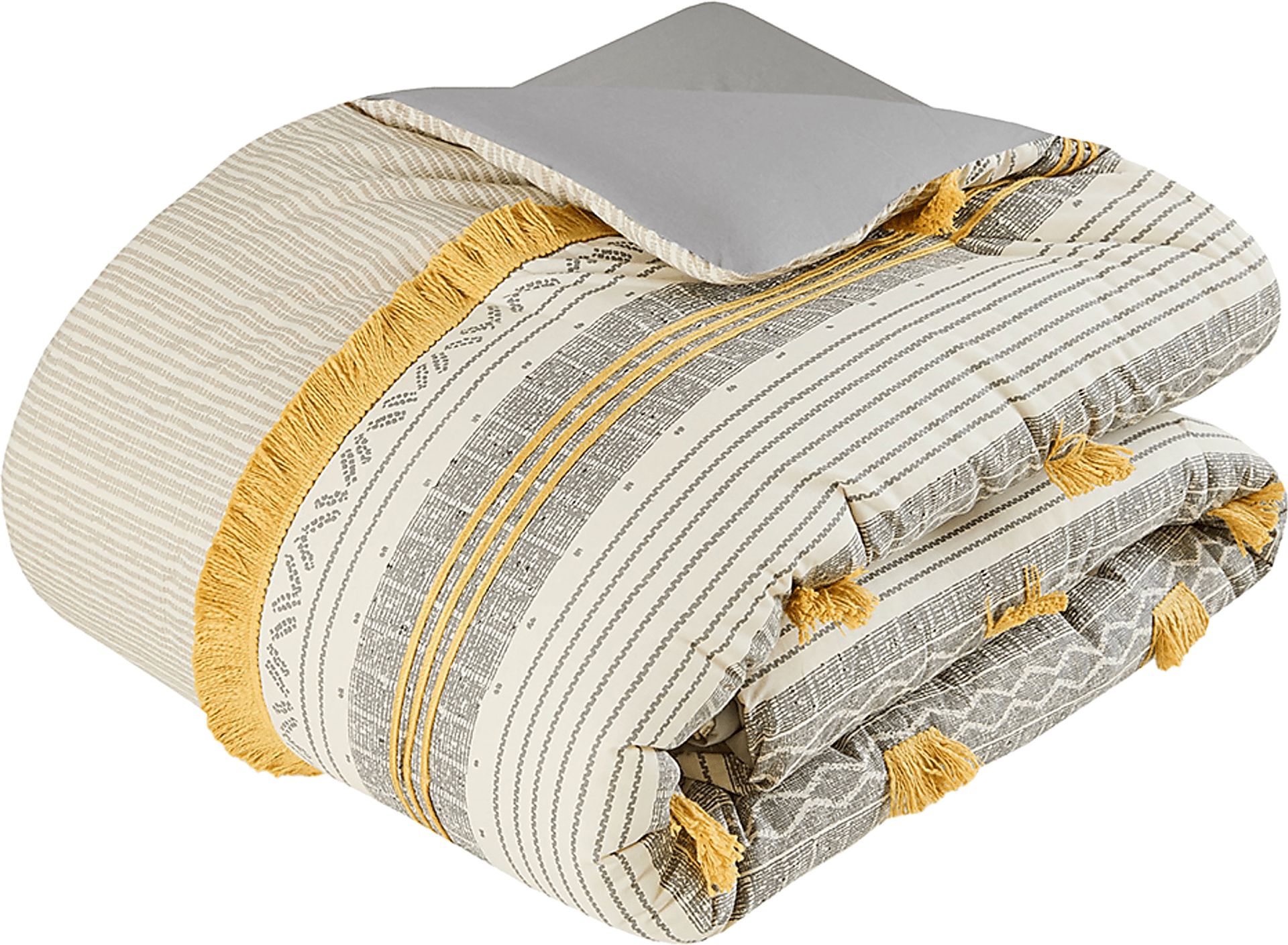 Saedi Gray King/ Cal 3 pc Comforter Set - Image 11