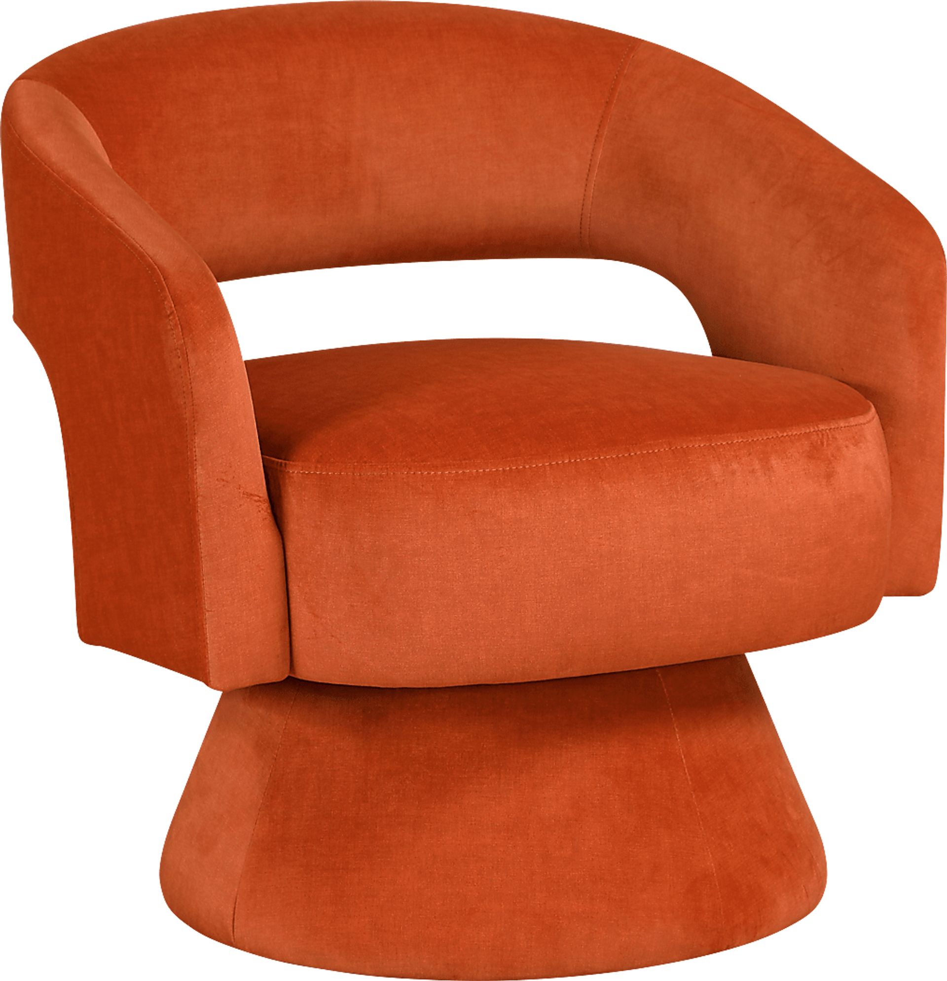 Saeva Orange Accent Chair - Image 1