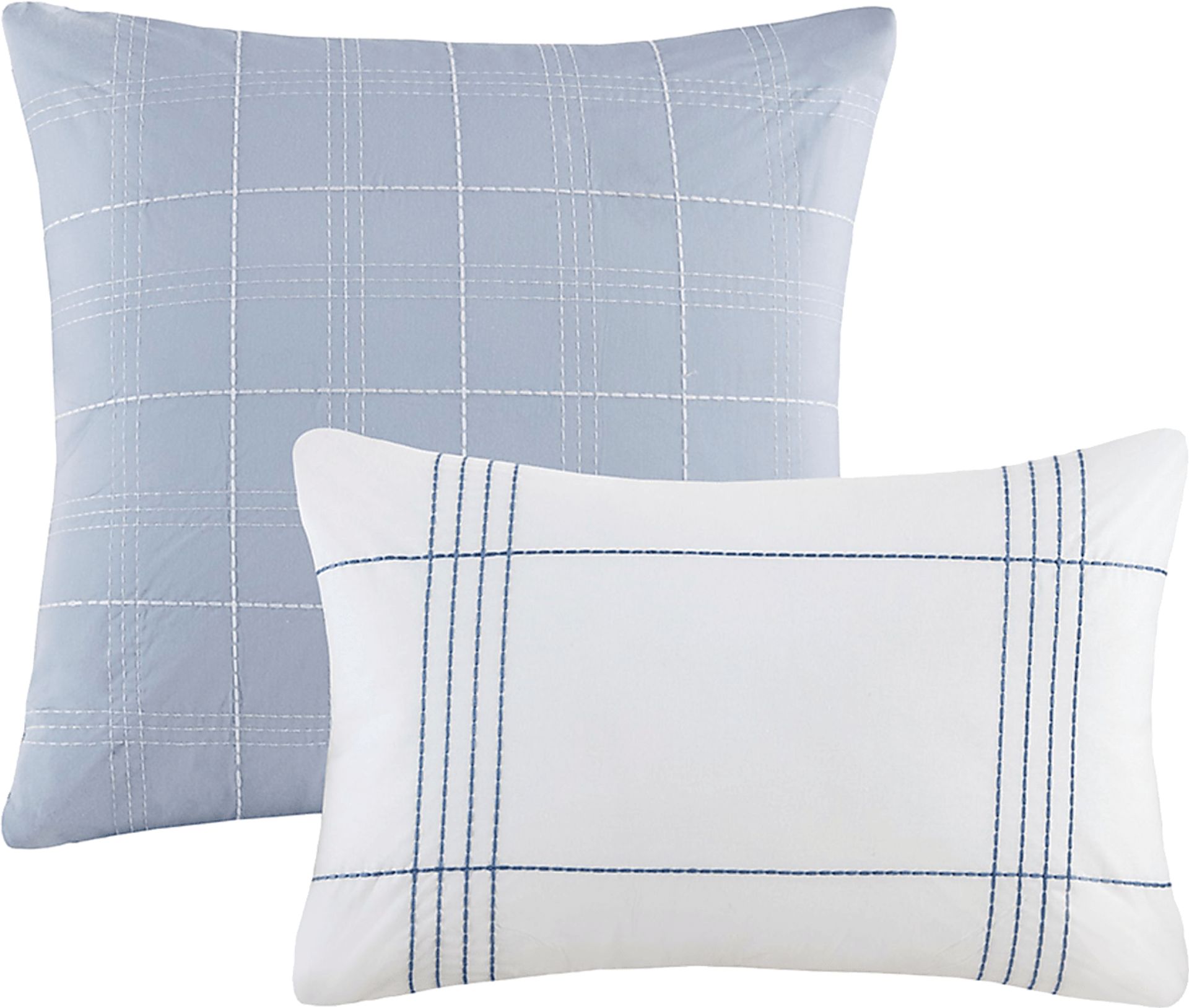 Saevi Blue 6 pc Queen Comforter Set - Image 6