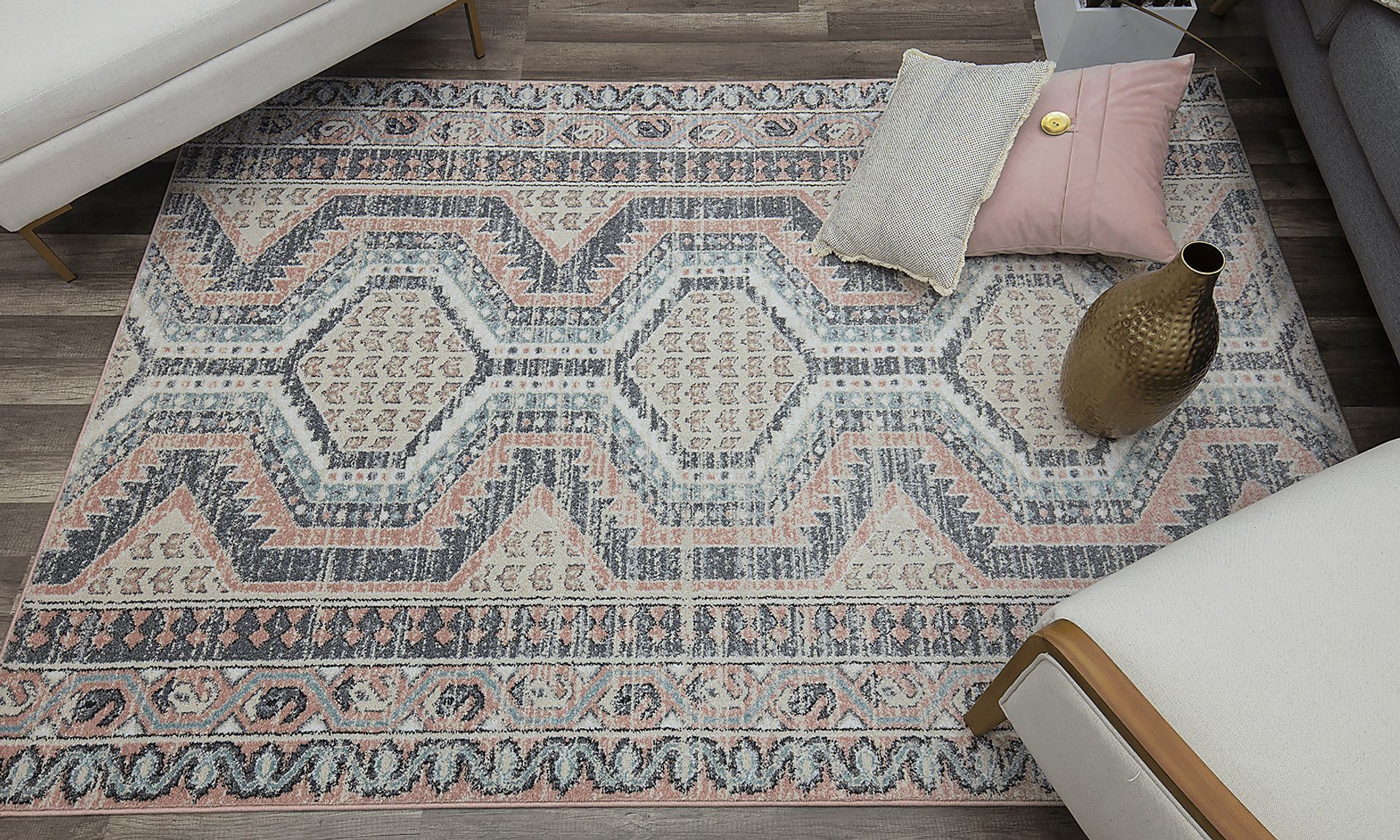 Safan Gray 5' x 7' Rug - Image 3