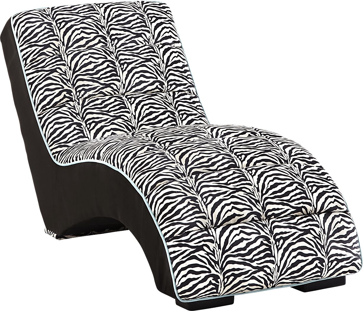 Zebra chaise sale