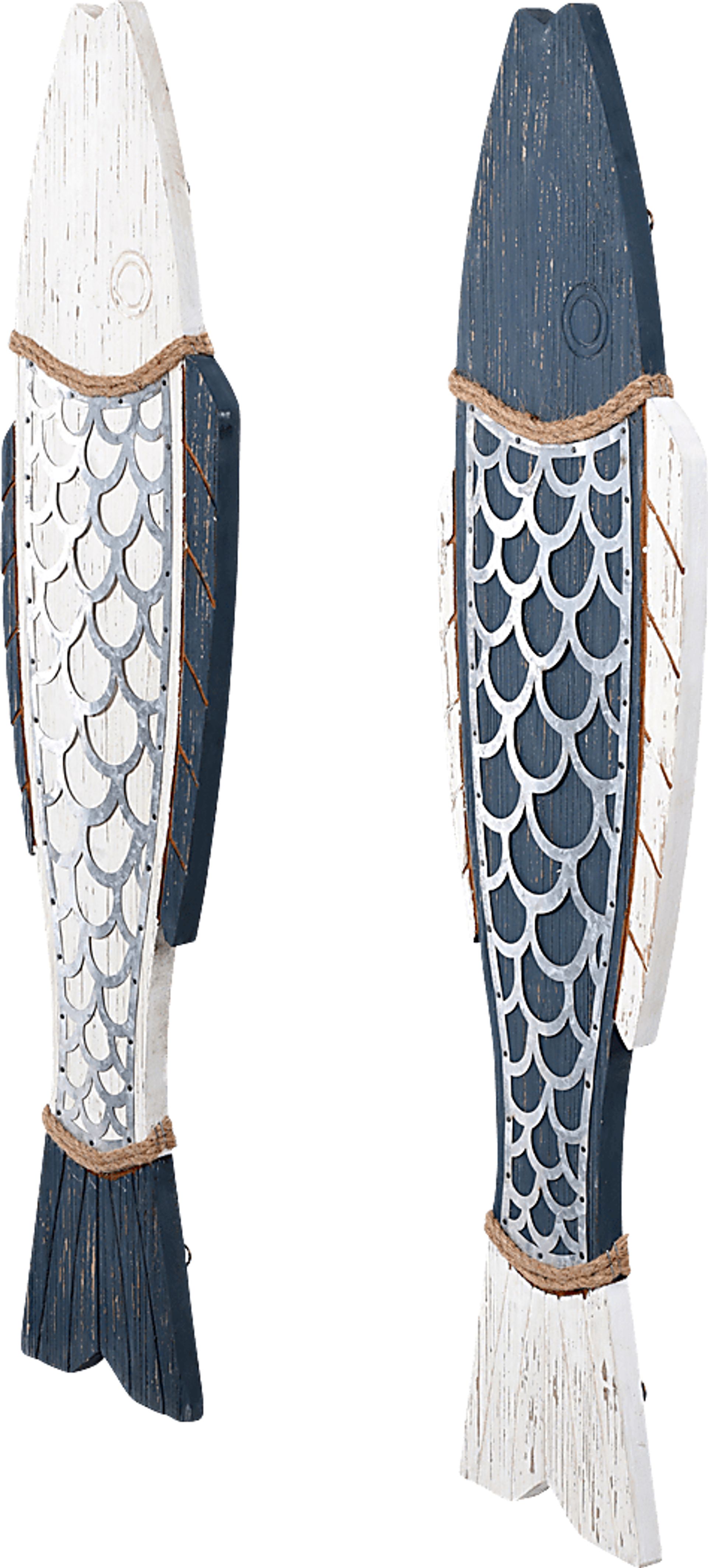 Safina Blue Wall Decor, Set of 2 - Image 2