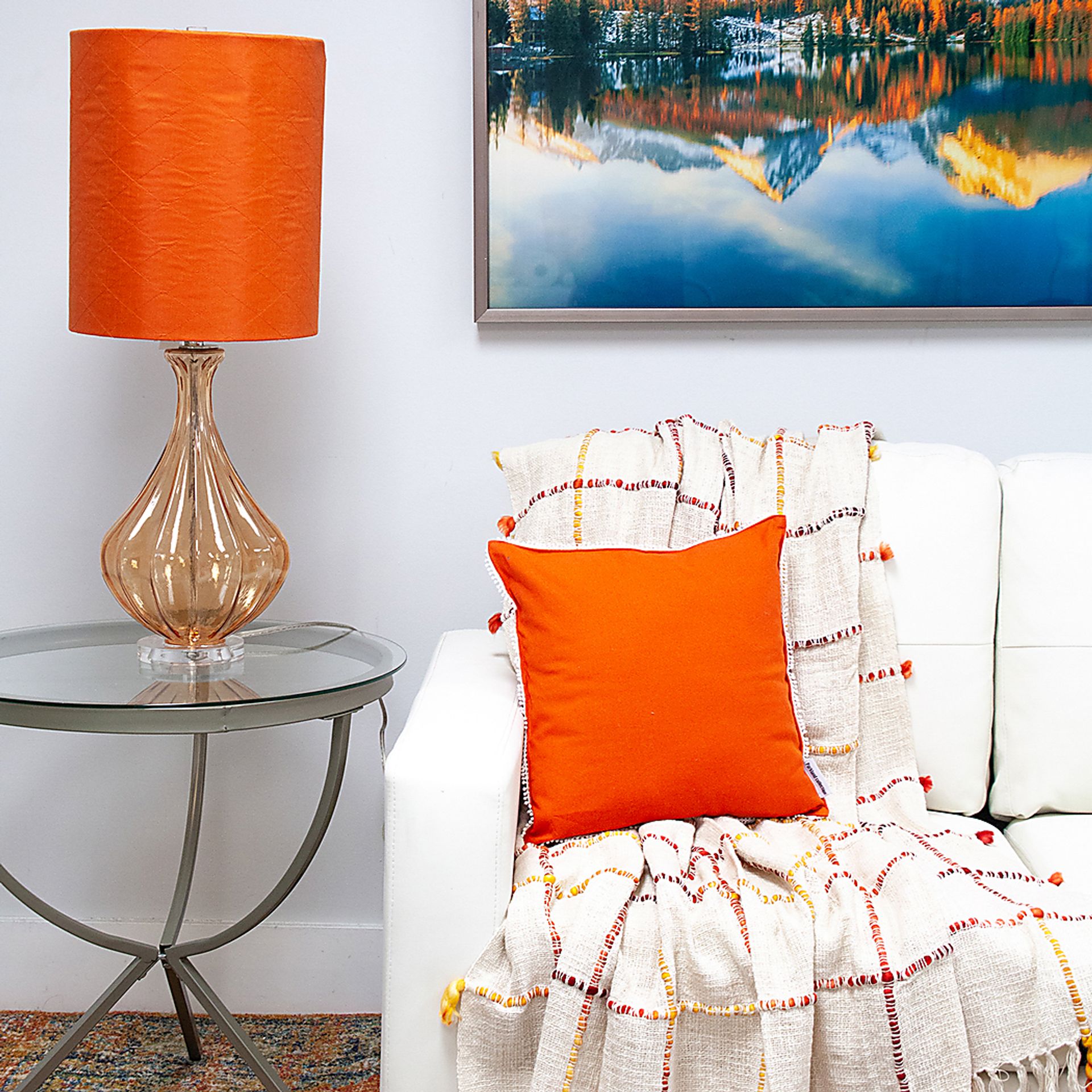 Safo Orange Accent Pillow - Image 2