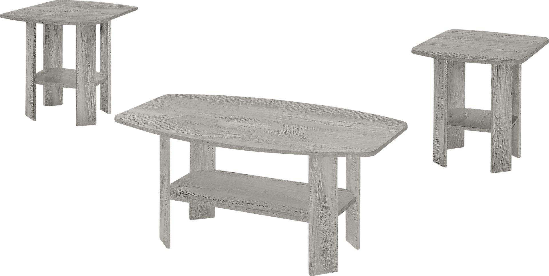 Sagamon Gray 3pc Table Set - Image 1