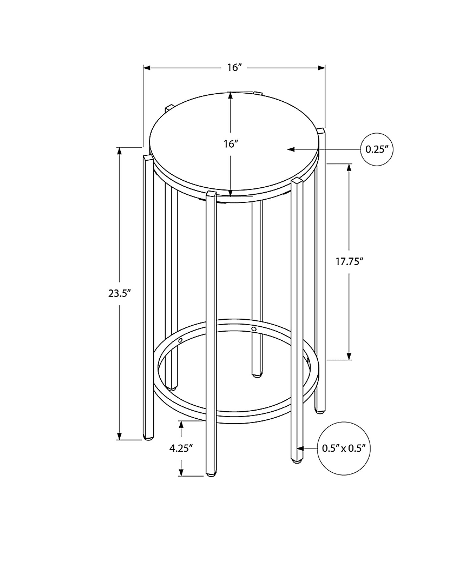 Sagarra Cream Accent Table - Image 4