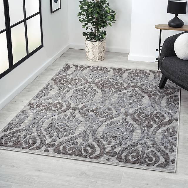Sagaruti Blue/Gray 5' x 7' Indoor/Outdoor Rug - Thumbnail - Image 2