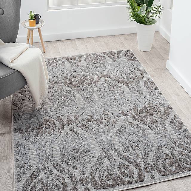 Sagaruti Blue/Gray 5' x 7' Indoor/Outdoor Rug - Thumbnail - Image 3