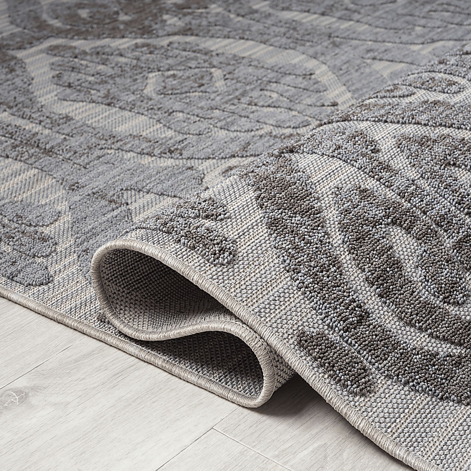 Sagaruti Blue/Gray 7'10 x 8'10 Indoor/Outdoor Rug - Image 7