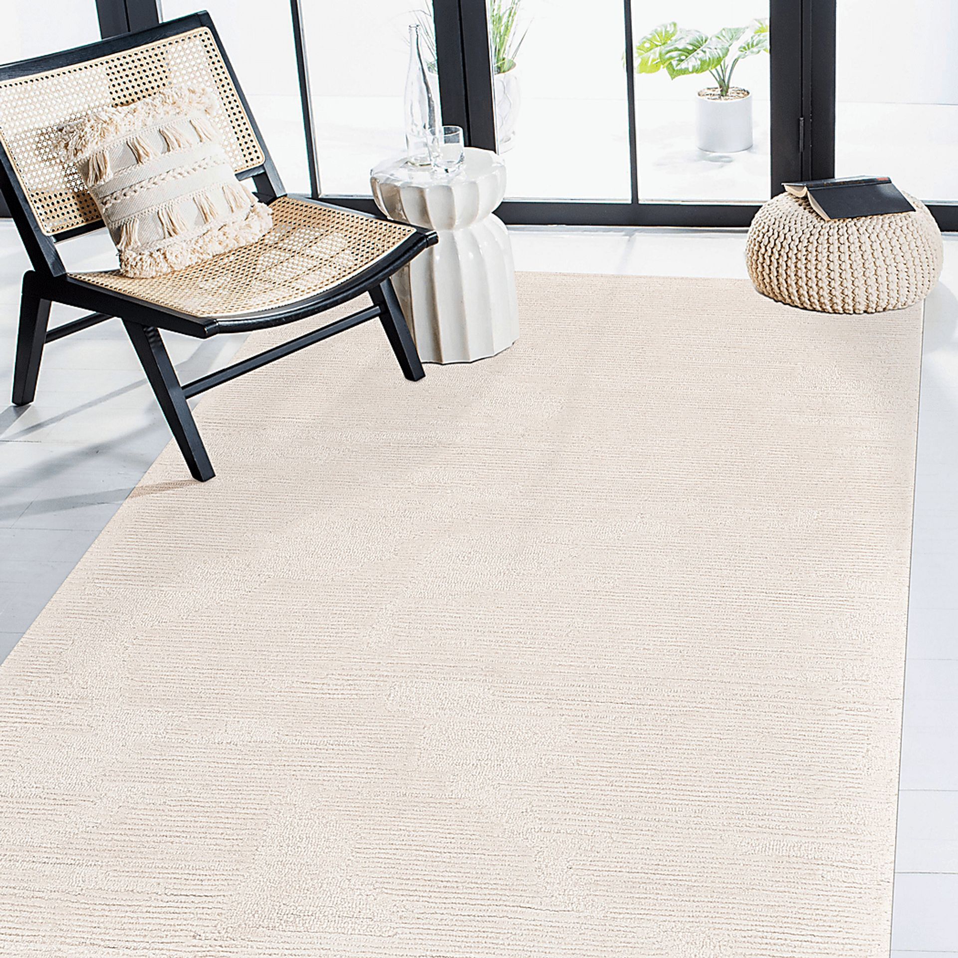 Sagasa Ivory 5' x 7'6 Rug - Image 2