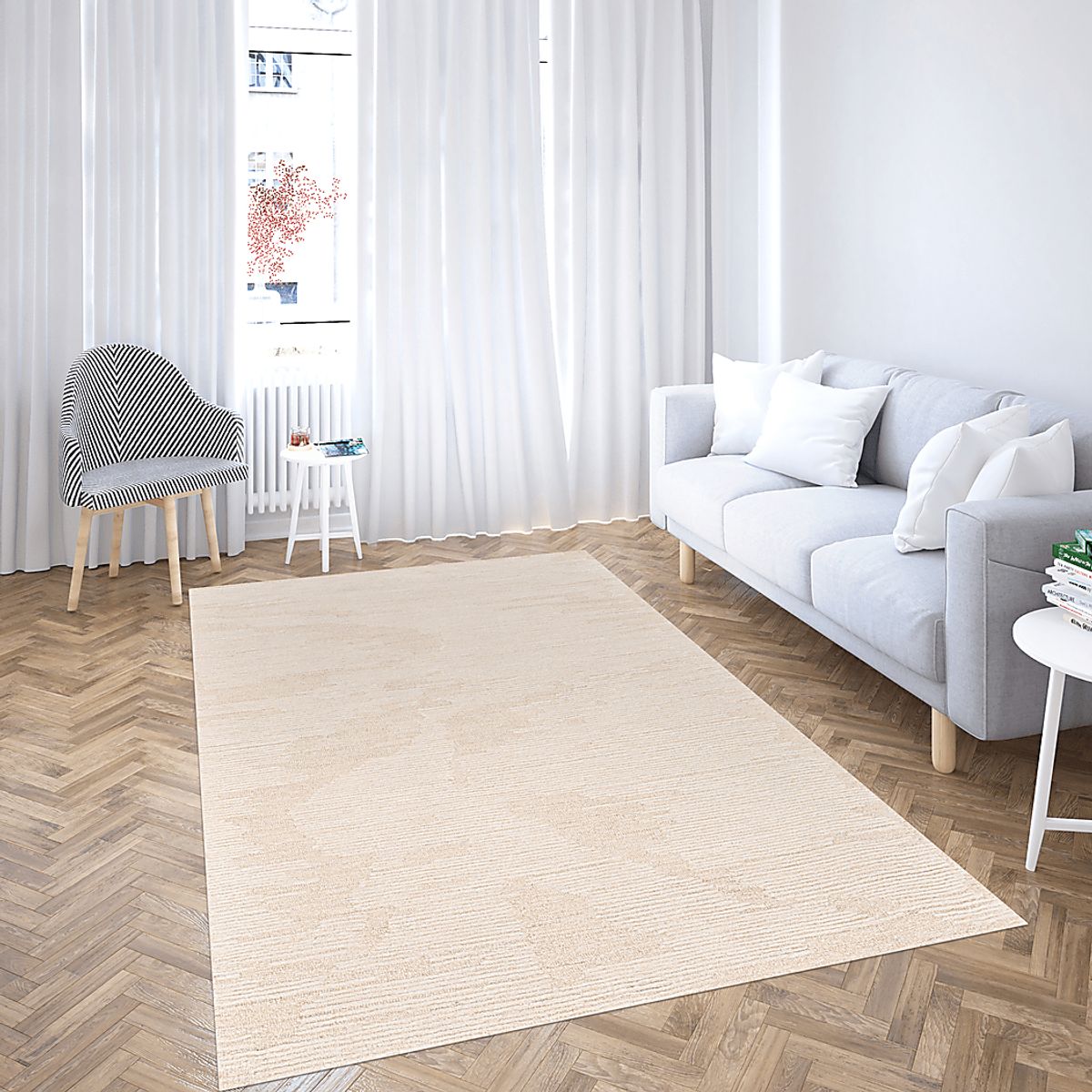 Sagasa Ivory,Sand Beige Rugs | Rooms to Go