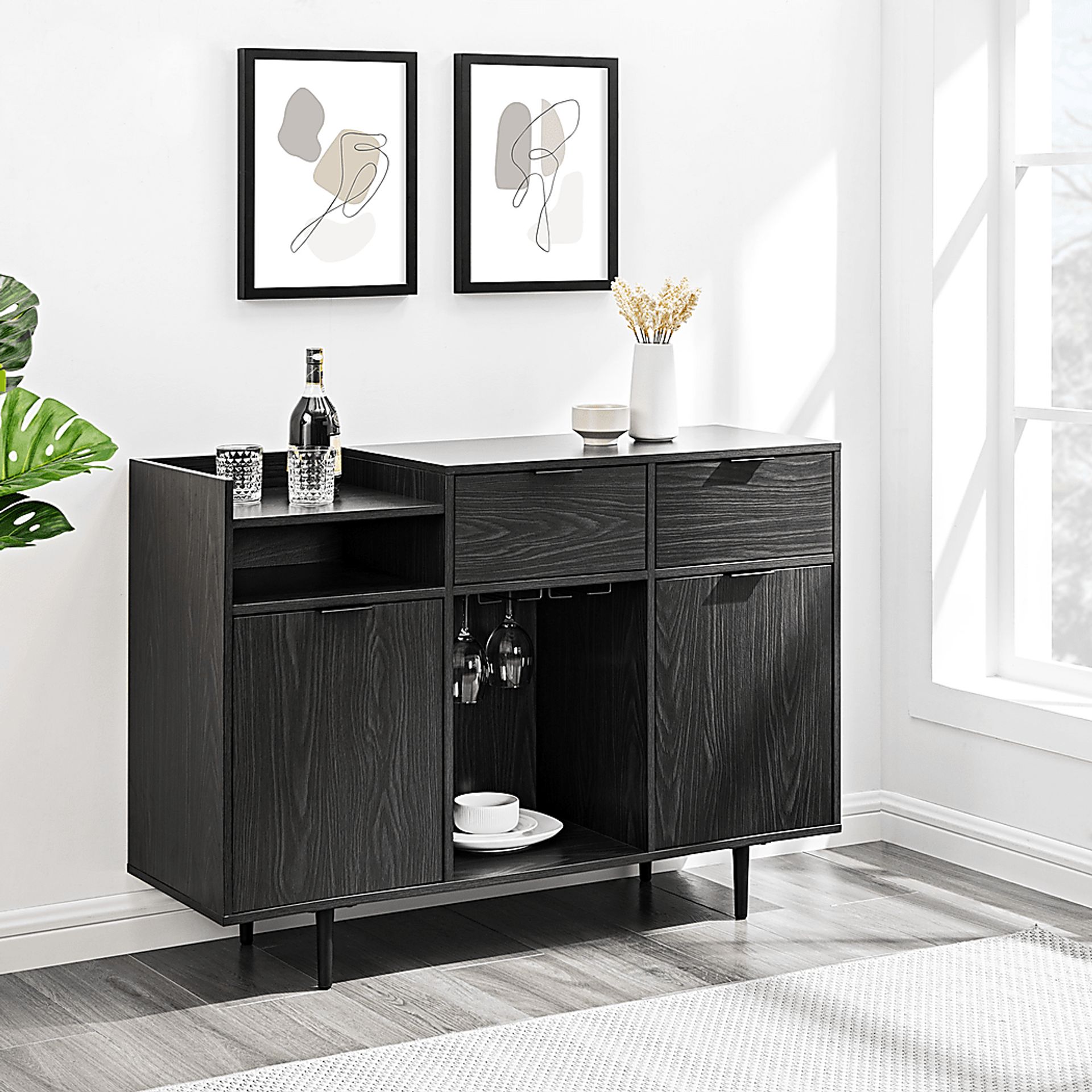 Sagebluff Gray Bar Cabinet - Image 2