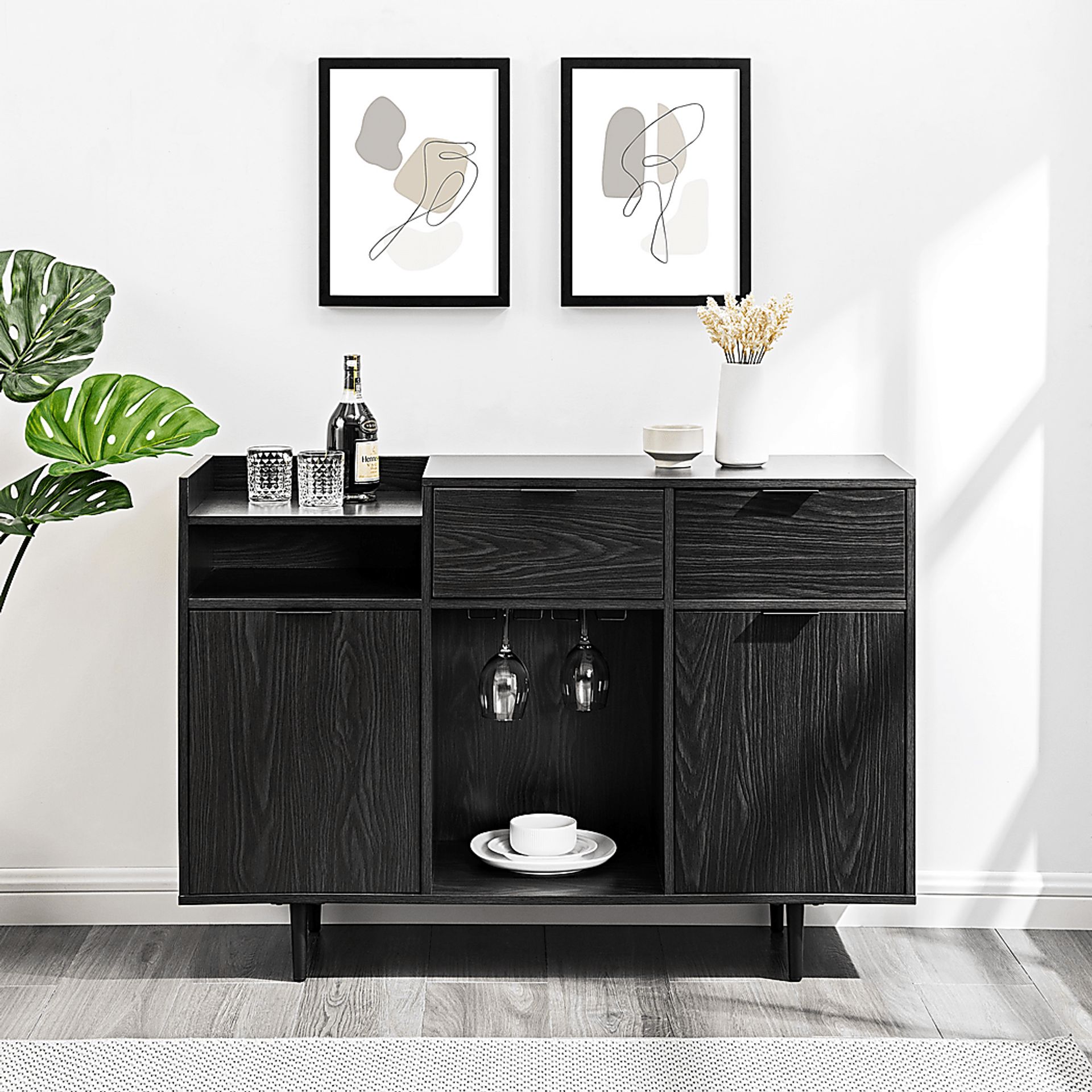 Sagebluff Gray Bar Cabinet - Image 6