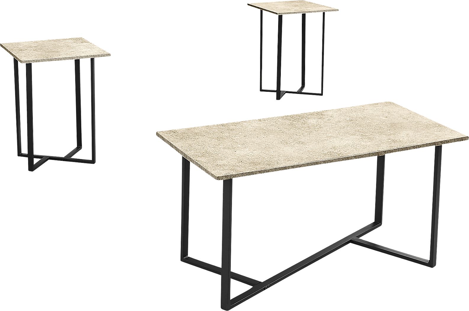 Sagebrushy Cream 3 Pc Table Set