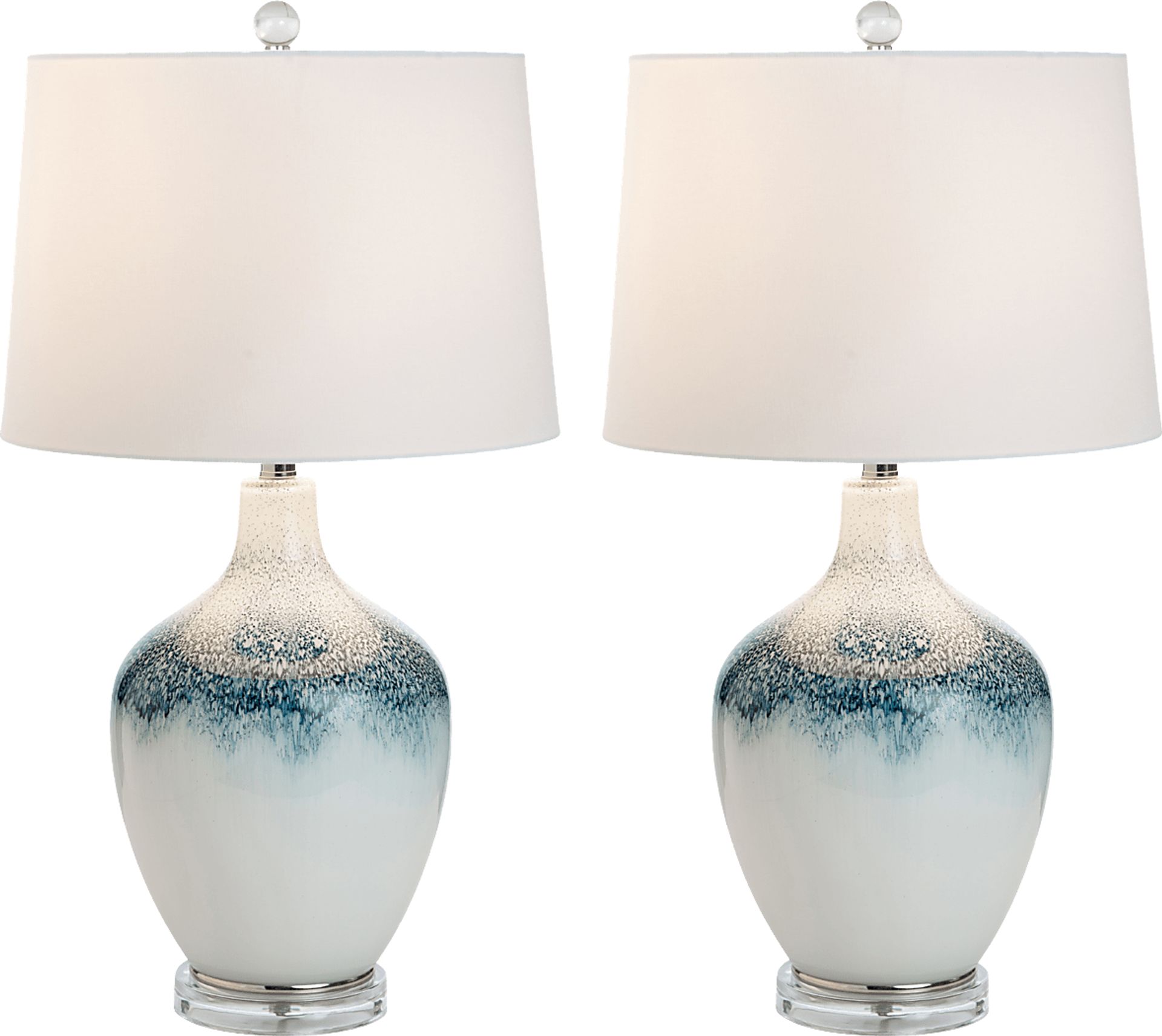 Sagemist Shores Blue Lamp, Set of 2 - Image 1
